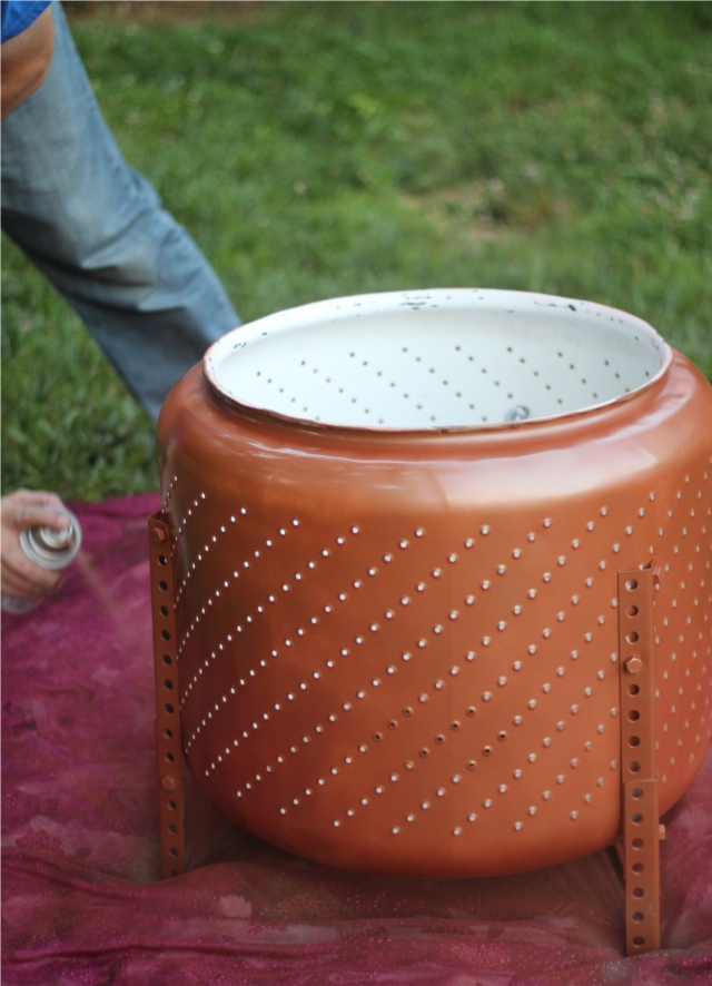 Diy Fire Pit Tutorial Upcycled From A, Washer Drum Fire Pit Legs