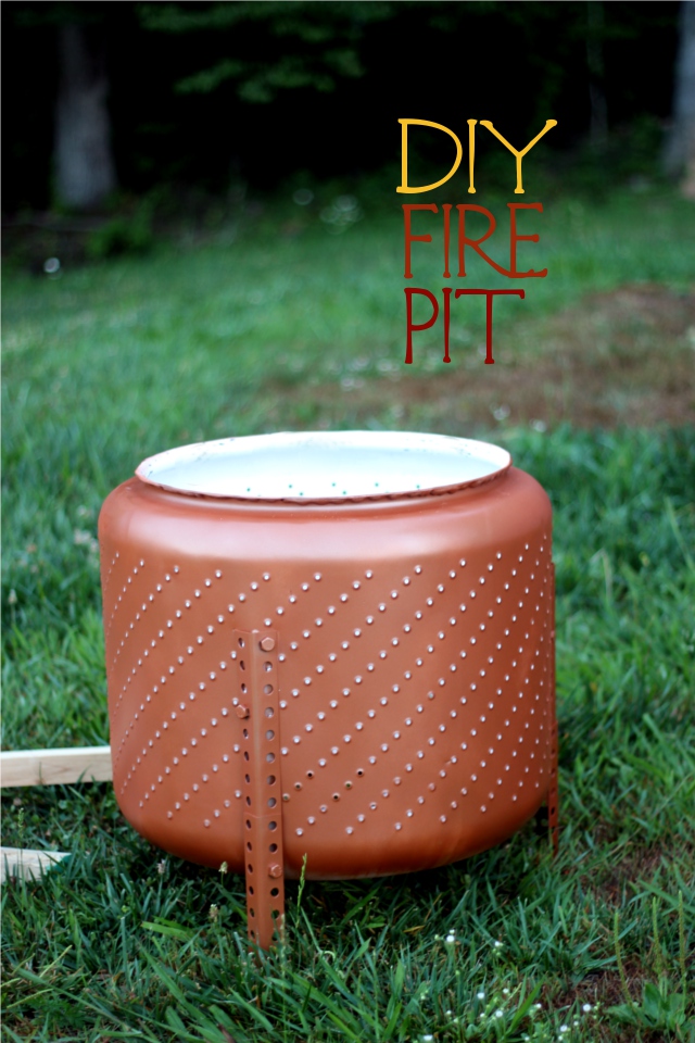Diy Fire Pit Tutorial Upcycled From A, Washing Machine Tub Fire Pit