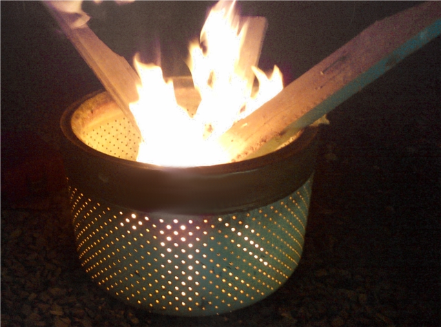 Diy Fire Pit Tutorial Upcycled From A, Diy Washer Tub Fire Pit