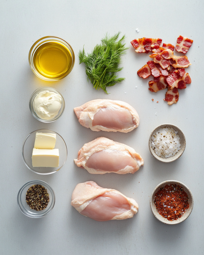 Keto Chicken Breasts Recipe Ingredients