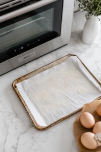 This image shows an oven being preheated to the desired temperature.