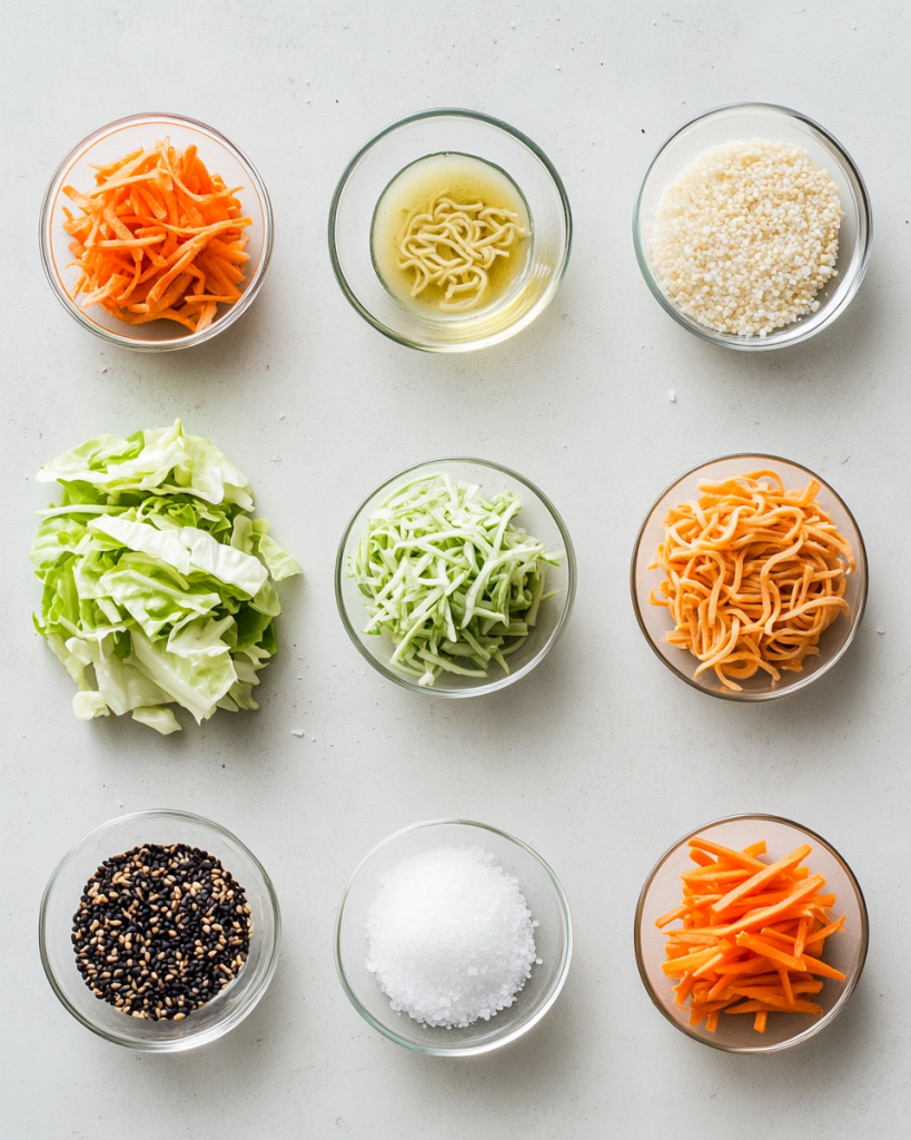 Asian Cabbage Salad Recipe Ingredients