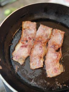 Cooking the Bacon In a skillet