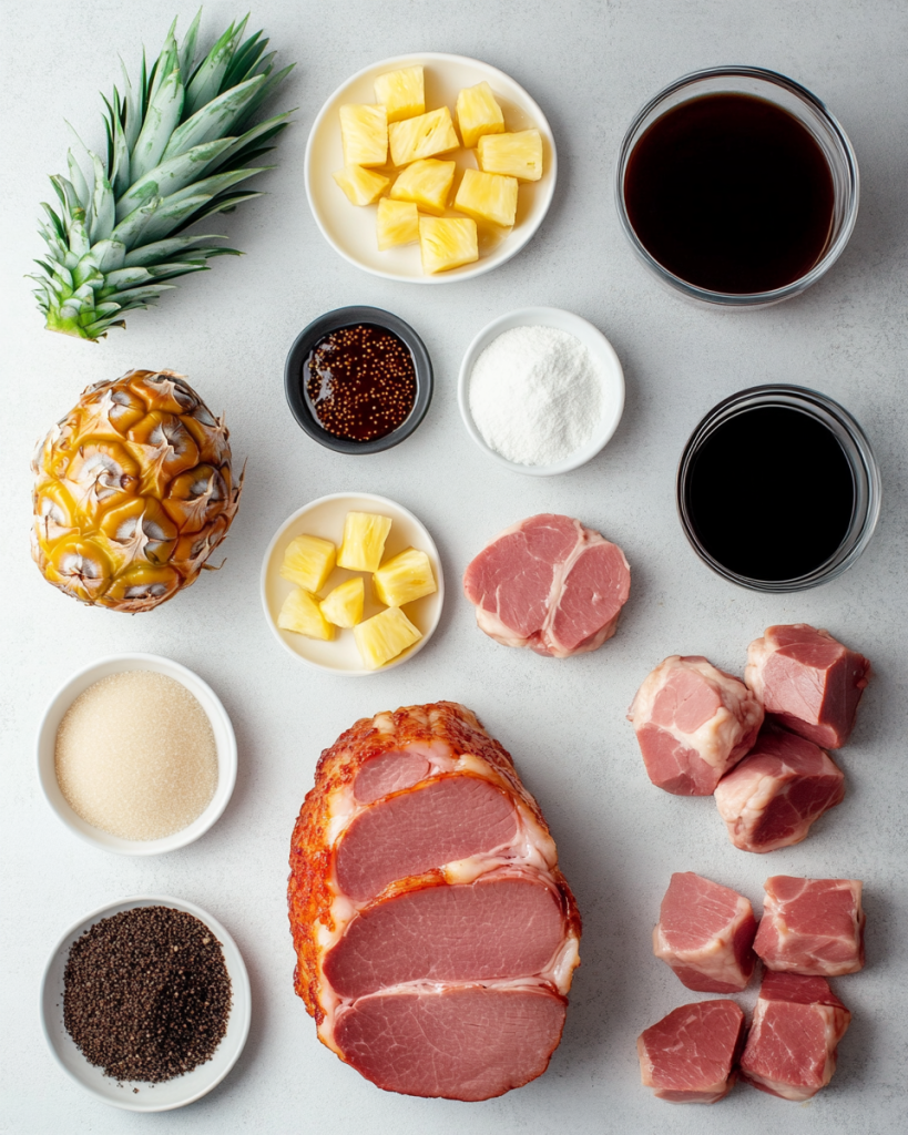 Crockpot Ham Recipe Ingredients