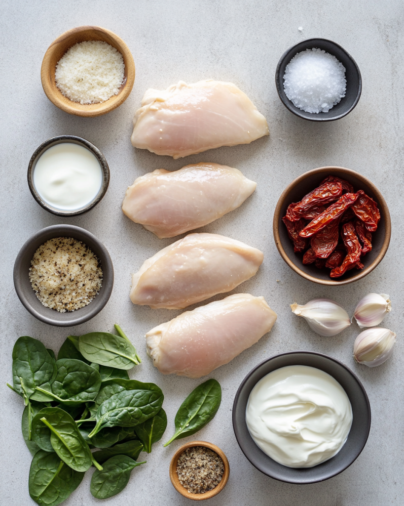Crockpot Tuscan Chicken Recipe Ingredients
