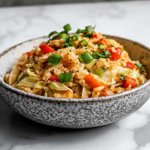 Keto Cabbage Rice Recipe