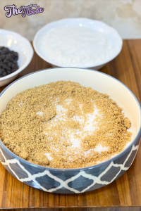 Mix flour, cornstarch, baking soda