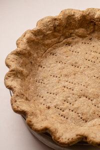 Partially bake the pie crust