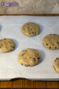 prepared baking sheet