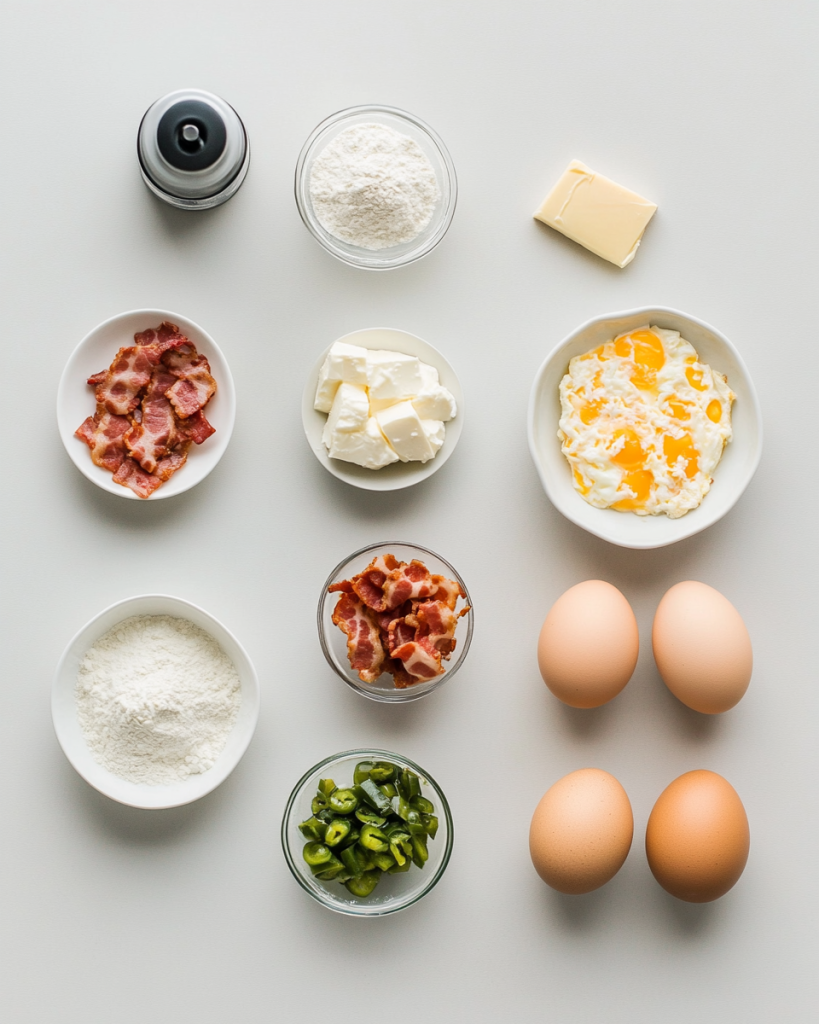 Baked Cottage Cheese Eggs Recipe Ingredients