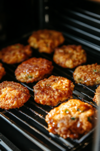 broiling-the-glazed-apple-fritters