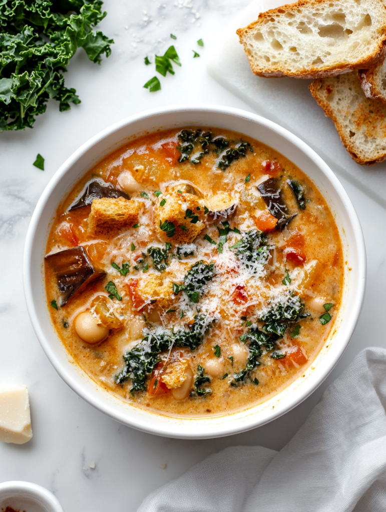 Roasted Eggplant Soup