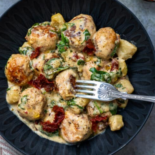 Slow Cooker Tuscan Chicken Meatballs With Gnocchi Recipe
