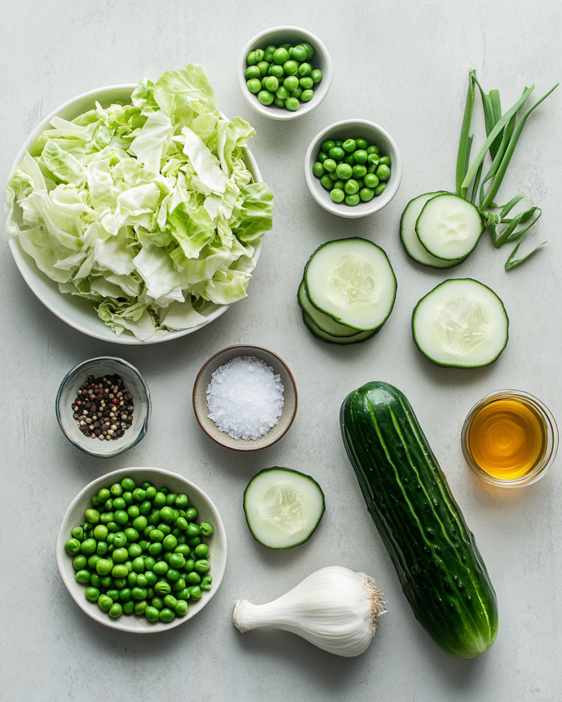Cabbage And Pea Salad Recipe Ingredients