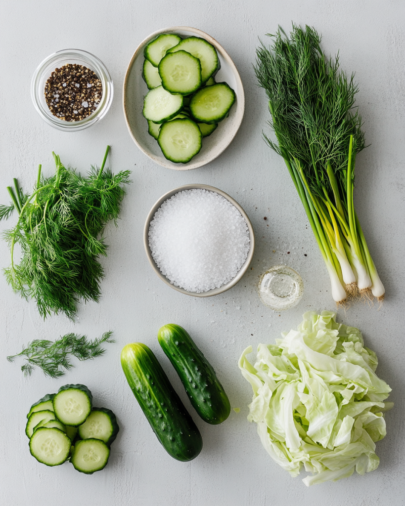 Cabbage Cucumber Salad Recipe Ingredients