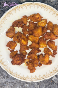 Fry the chicken pieces