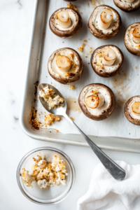 hollowing-out-the-mushrooms-for-stuffing