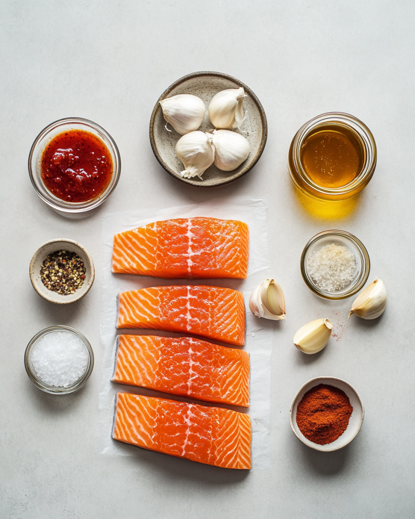 Honey Garlic Salmon Bites Recipe Ingredients