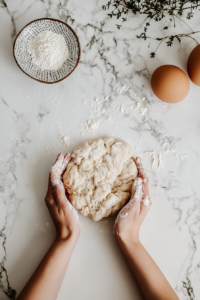 shaping-the-irish-soda-bread-dough-into-a-round-loaf