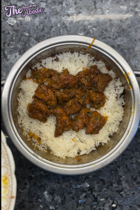 Then add the crisp chicken