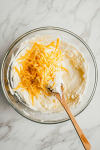 blending-cream-cheese-mixture-for-grilled-cheese