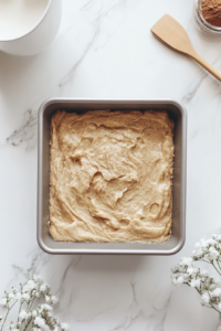 spreading-batter-into-pan-evenly-without-leaving-bubbles
