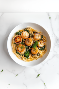 tossing-pasta-with-creamy-sauce-in-large-skillet