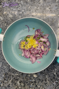 Add onion, chili, ginger, and garlic to the pan