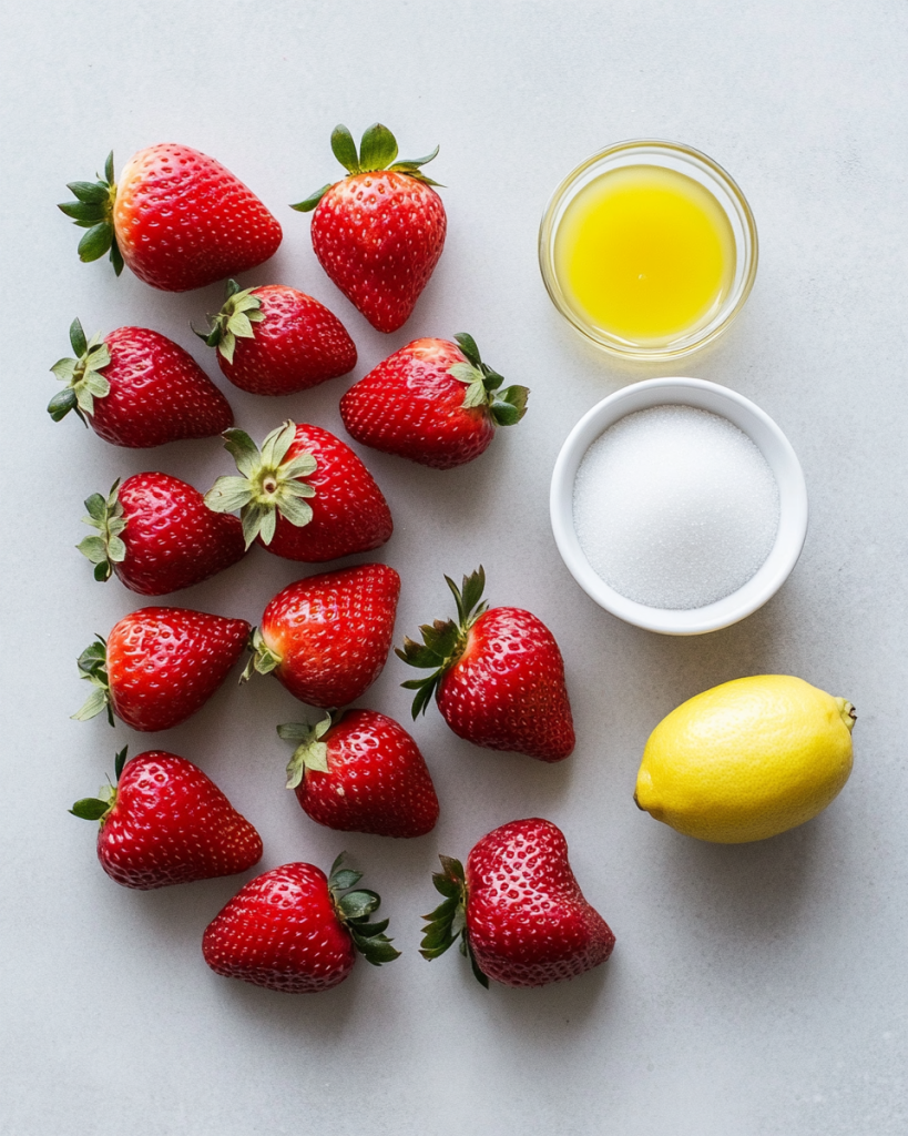 Homemade Strawberry Jam Ingredients