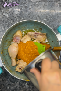 Pour the blended sauce