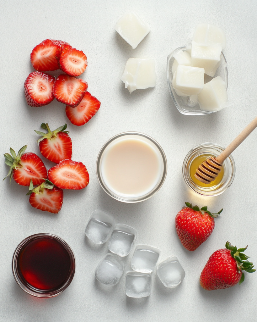 Strawberry Latte ingredients