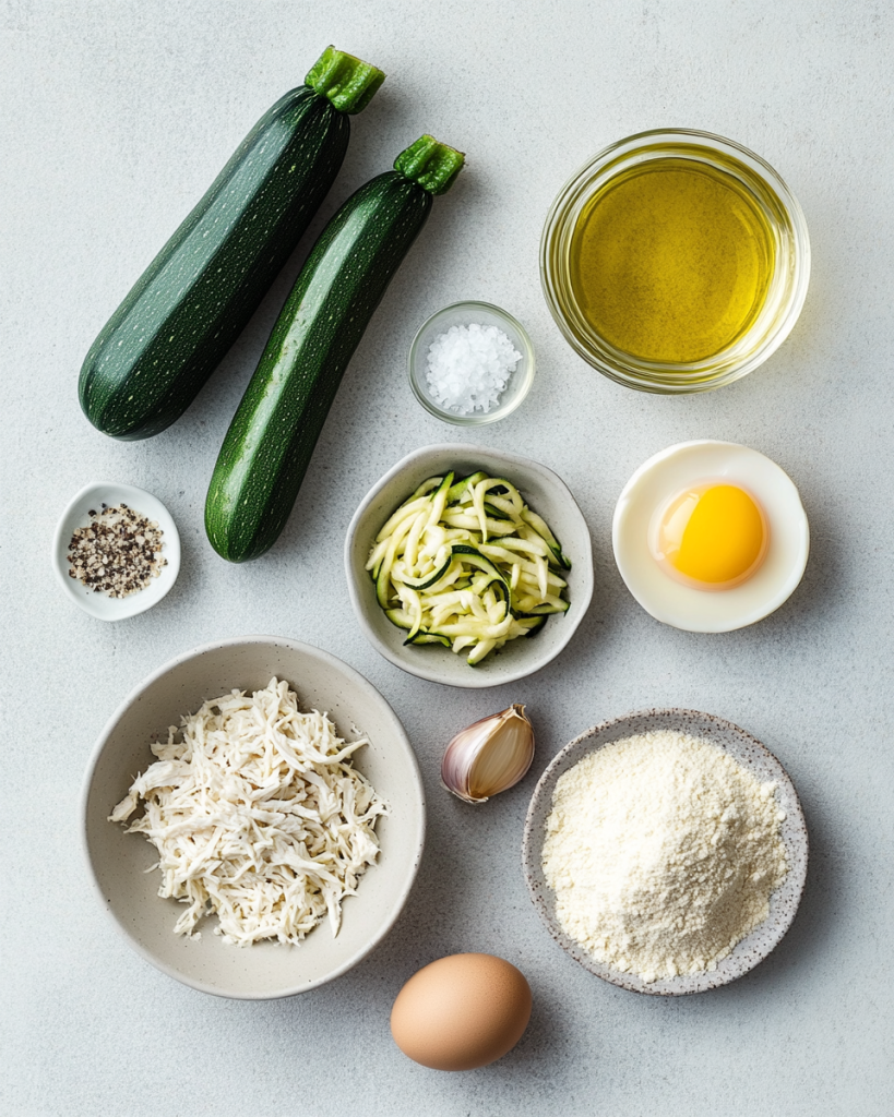 Chicken Zucchini Fritters Recipe Ingredients
