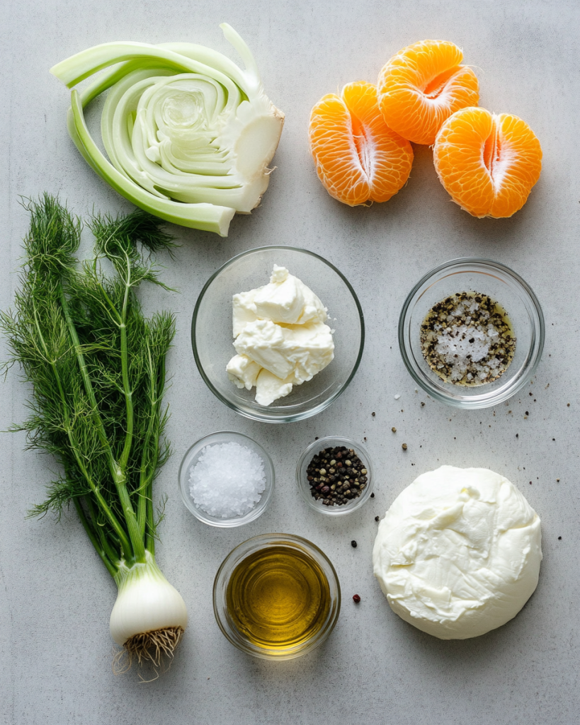Fennel and Mandarin Salad with Burrata Ingredients