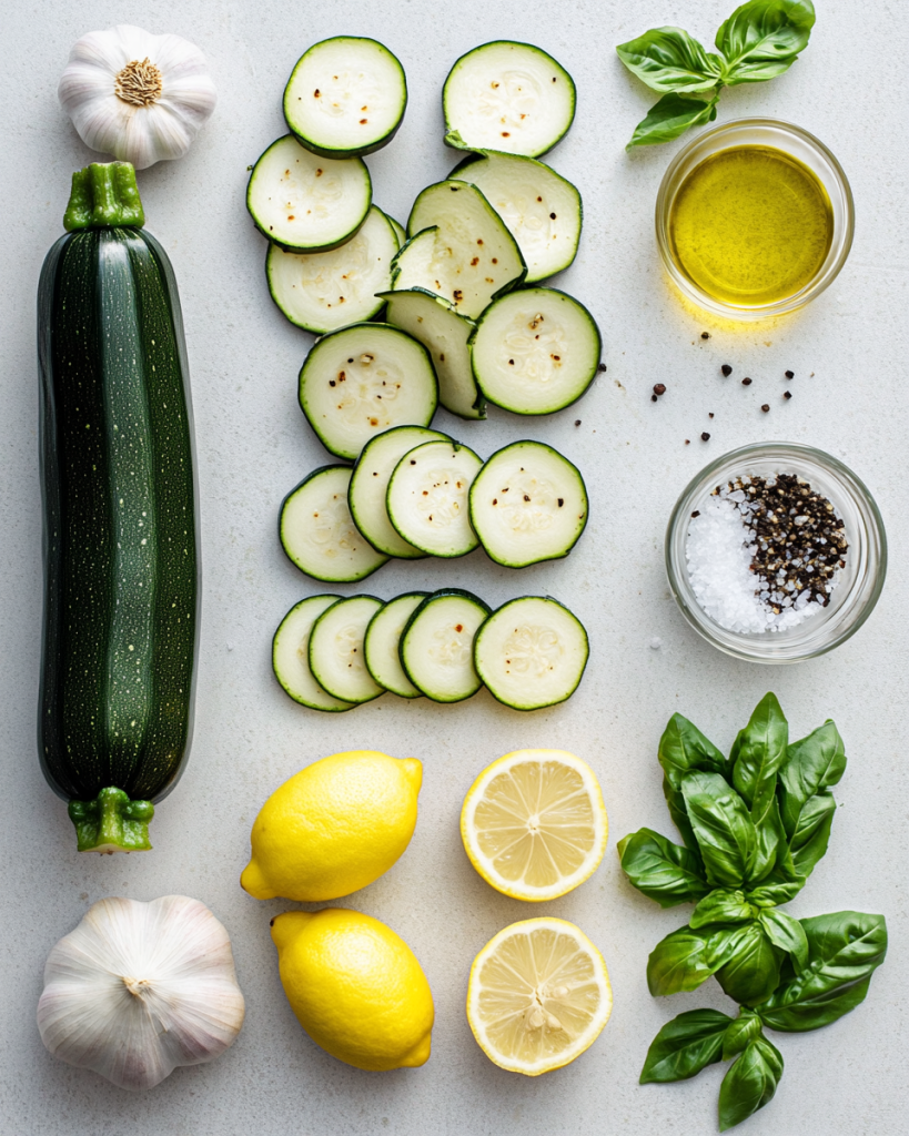 Grilled Zucchini Salad Recipe Ingredients