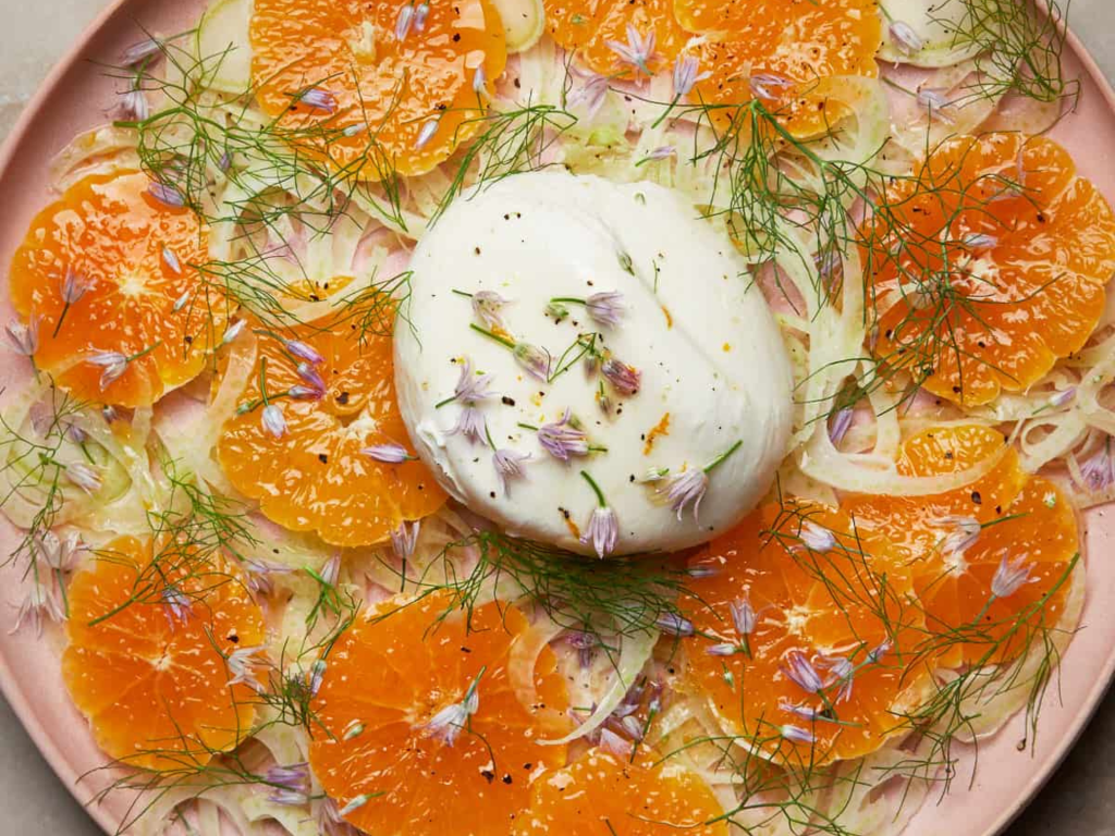 Mandarin Fennel Burrata Salad Recipe