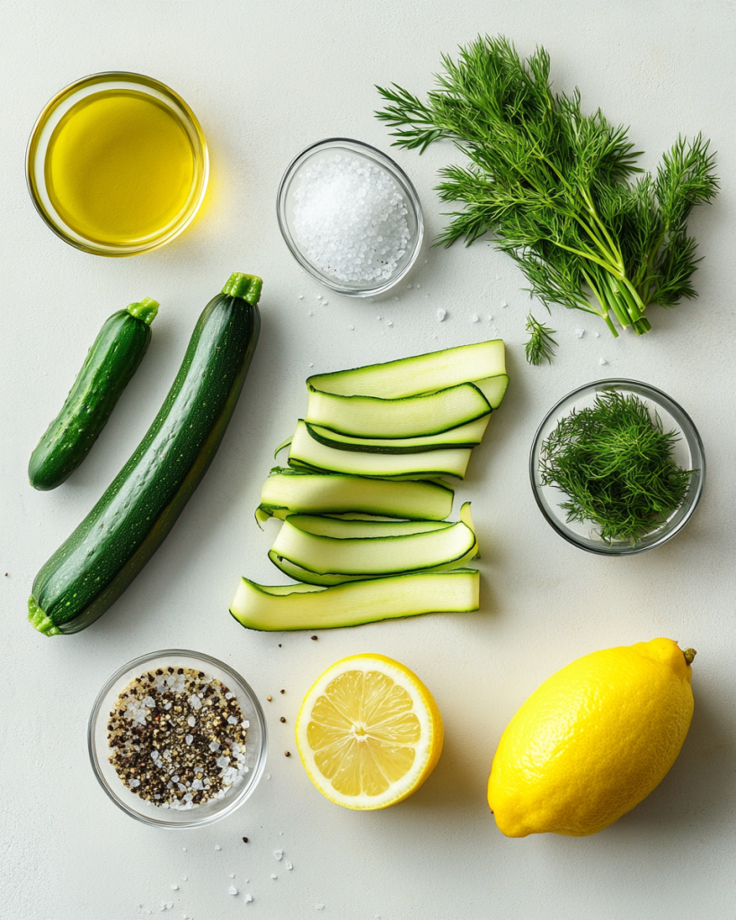 Shaved Zucchini Salad Recipe Ingredients