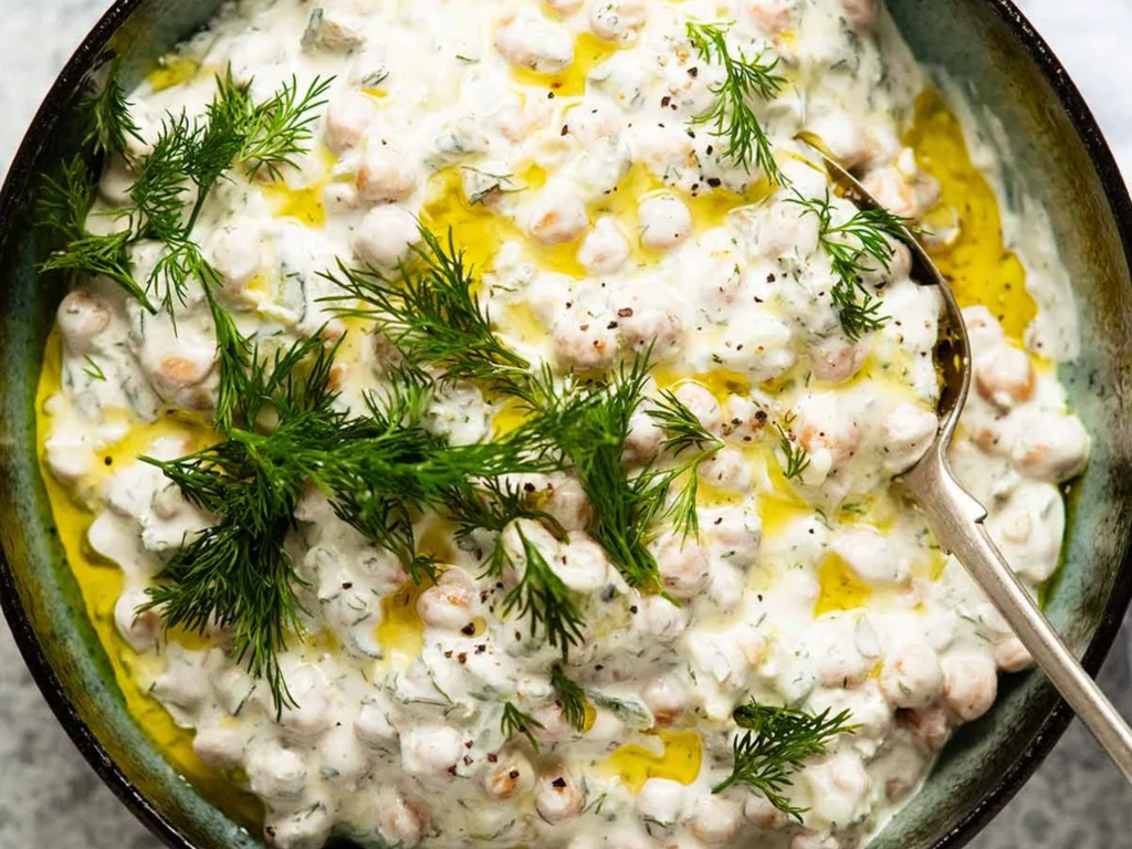 Zesty Tzatziki Chickpea Salad Recipe