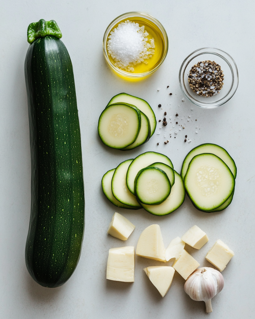 Zucchini Garlic Bites Recipe Ingredients