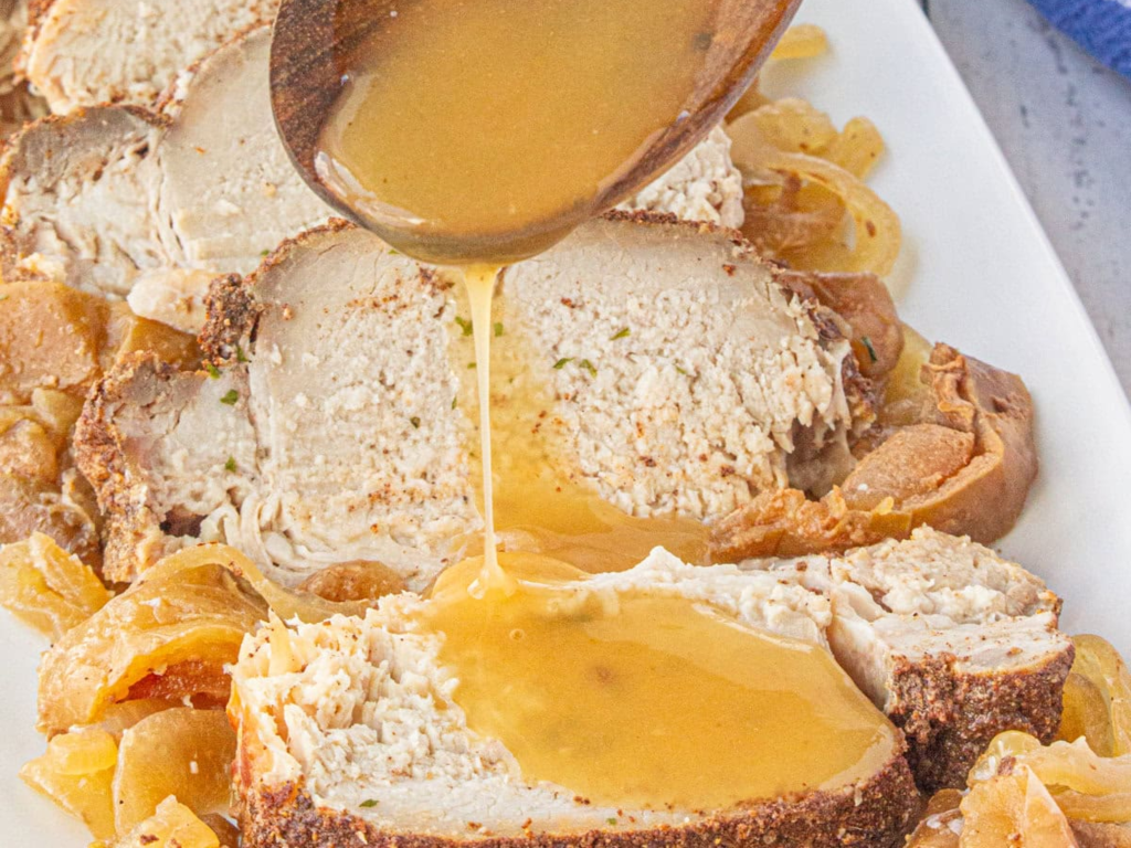 Crockpot Apple Cider Pork Roast Recipe