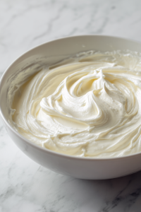 Preparing the cheesecake filling