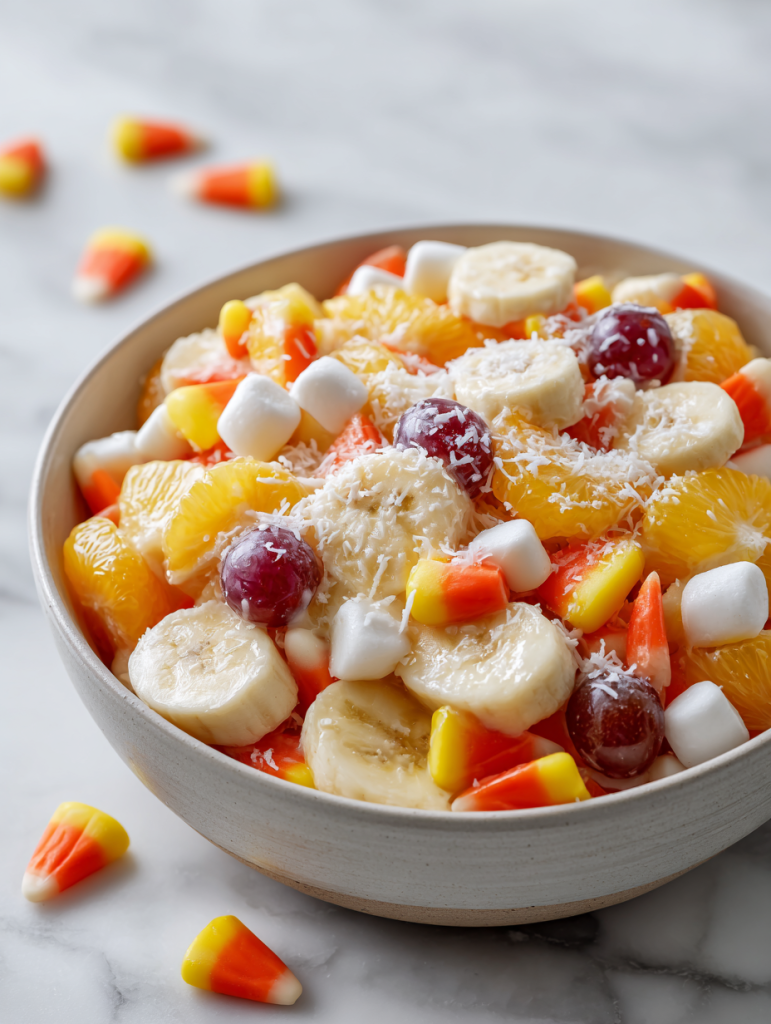 Candy Corn Fruit Salad Recipe