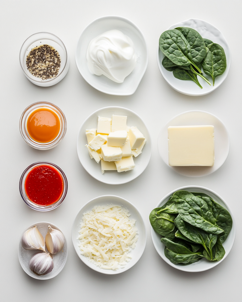 Spinach Artichoke Dip Ingredients