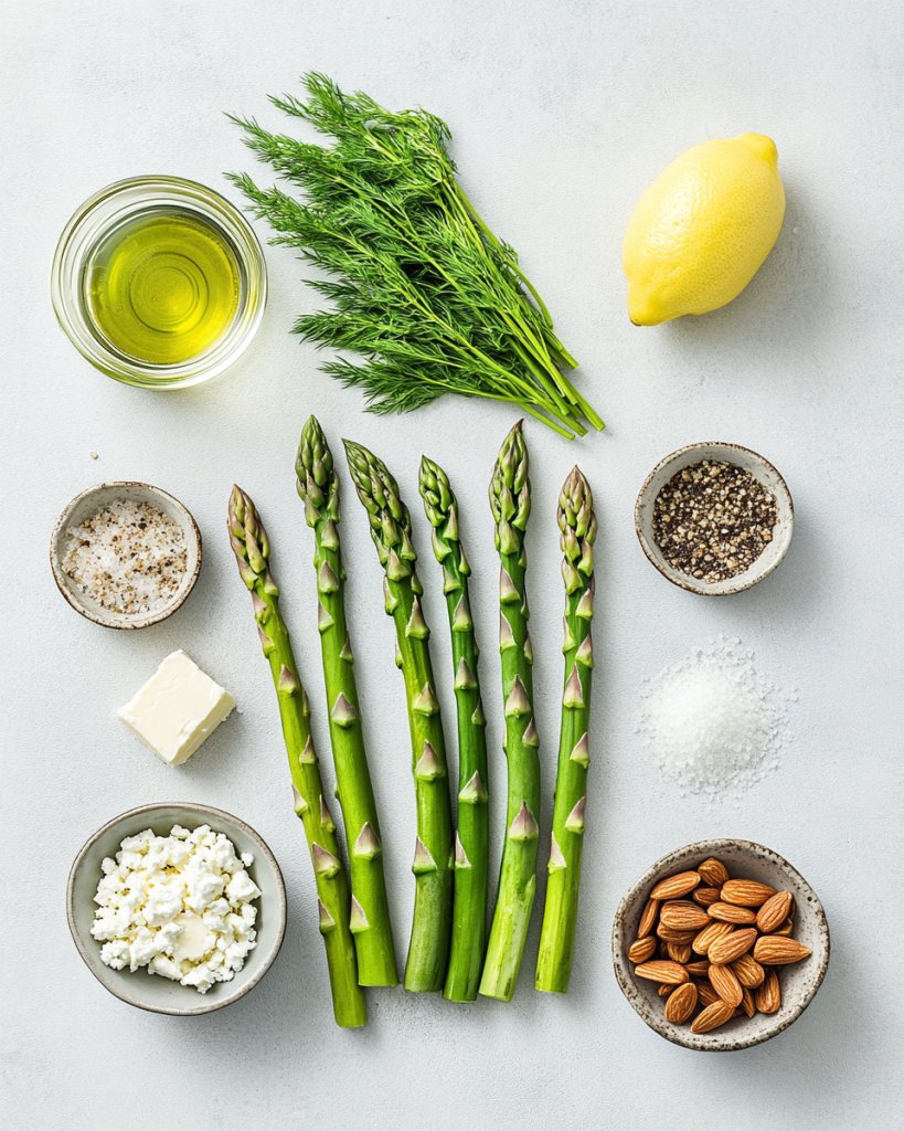 Keto Asparagus Salad Recipe Ingredients