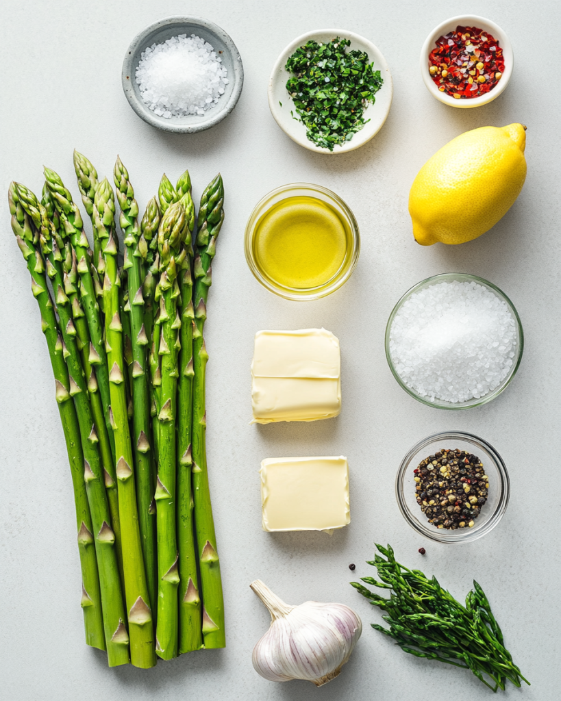 Keto Garlic Butter Asparagus Recipe Ingredients