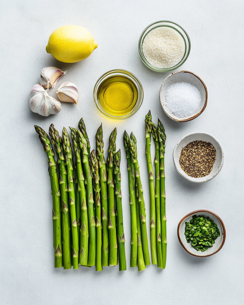 Keto Roasted Asparagus Recipe Ingredients