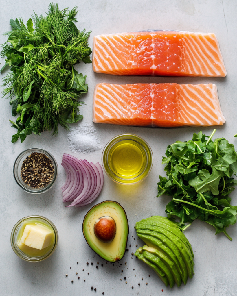 Keto Salmon Salad Recipe Ingredients