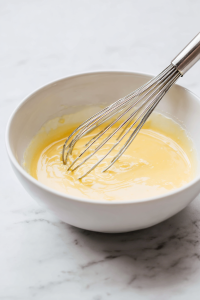 In a separate bowl, whisk the wet ingredients
