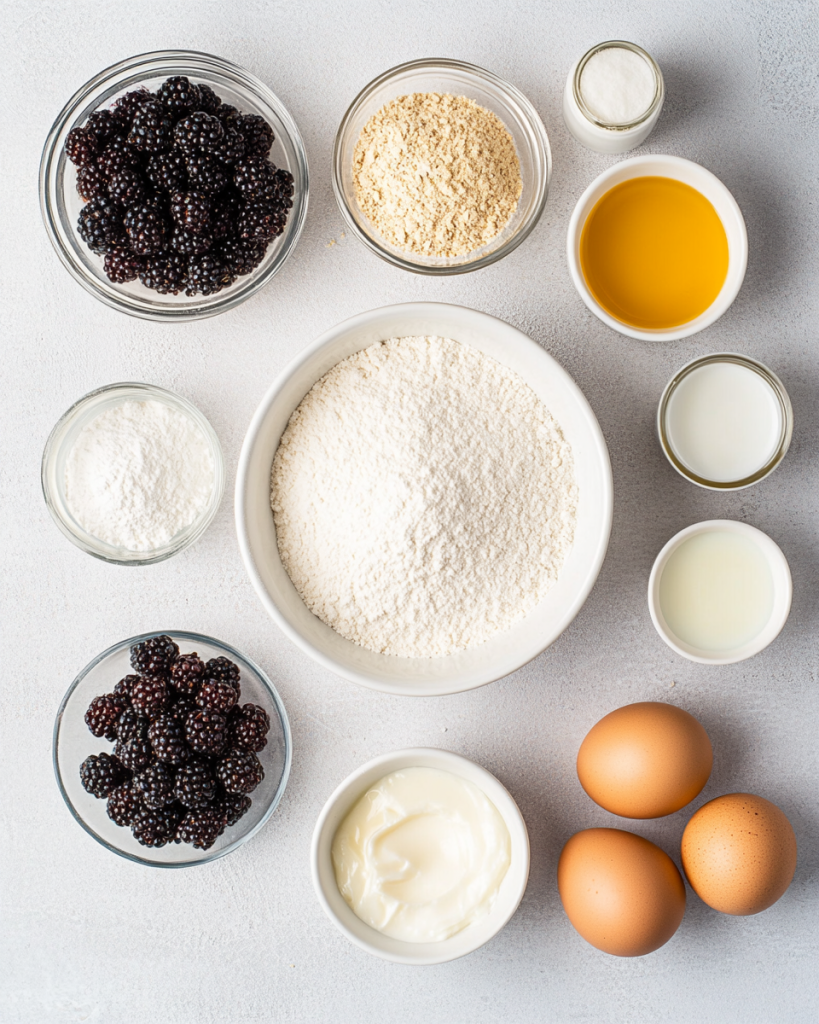 Mulberry Muffins Recipe Ingredients