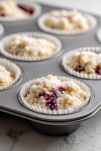 Sprinkle coarse sugar over the tops