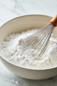 in a large bowl, whisk together dry ingredients